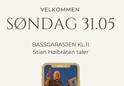 Sentrumkirken – søndag 31.05 kl 1100