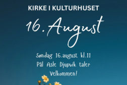 Sentrumkirken – søndag 16.08 kl 1100