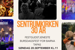Sentrumkirken 30 år – Jubileumsmarkering 20. september!